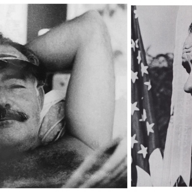 &lt;p&gt;Ernest Hemingway snimljen na Kubi (lijevo) i američki predsjednik Lyndon B. Johnson (desno)&lt;/p&gt;