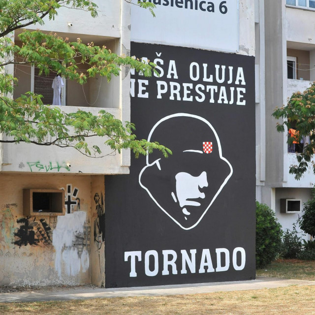 &lt;p&gt;Na zgradi u Ulici Ante Starcevica grafit je navijacke udruge Tornado&lt;/p&gt;