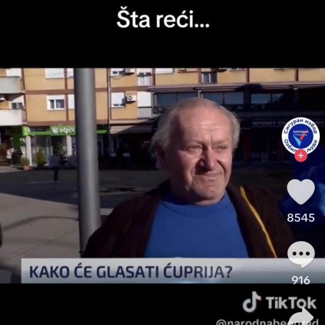 &lt;p&gt;Starac iz Ćuprije unatoč mizernoj mirovini svoj glas daje Vučiću&lt;/p&gt;