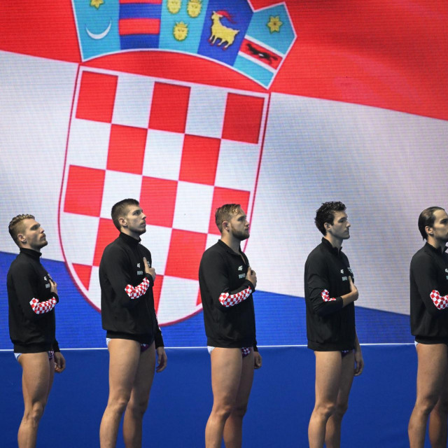 &lt;p&gt;Hrvatska uoči finala protiv Mađarske na Europskom prvenstvu u vaterpolu, koje je održano u Splitu u 2022. godine&lt;/p&gt;