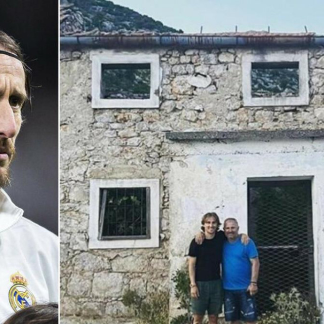 &lt;p&gt;Luka Modrić s ocem ispred djedove kuće (desno)&lt;br&gt;
 &lt;/p&gt;
