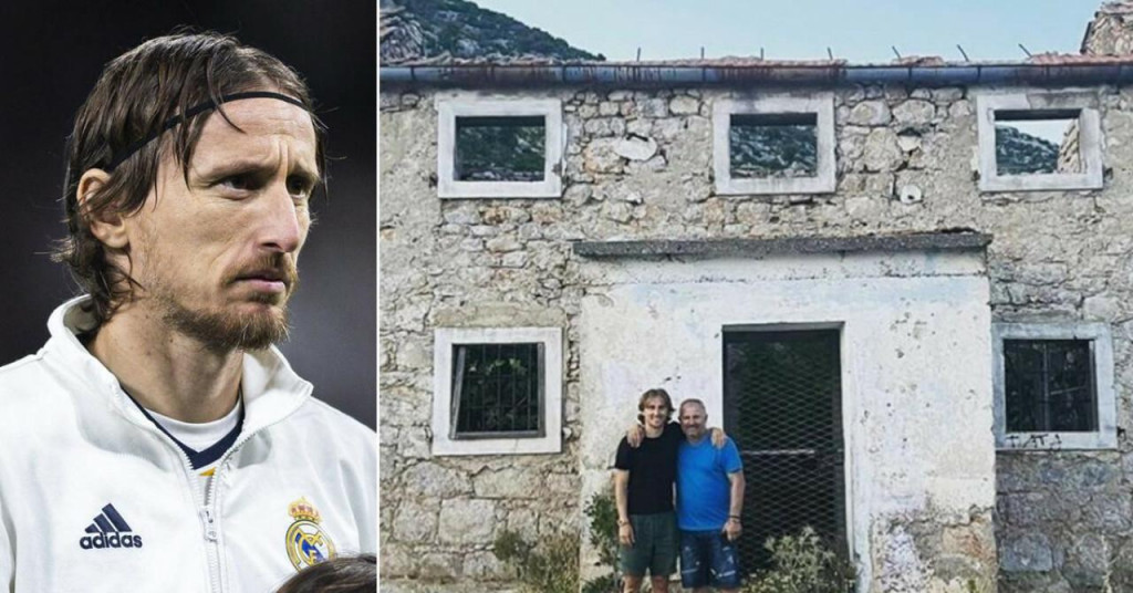 &lt;p&gt;Luka Modrić s ocem ispred djedove kuće (desno)&lt;br&gt;
 &lt;/p&gt;