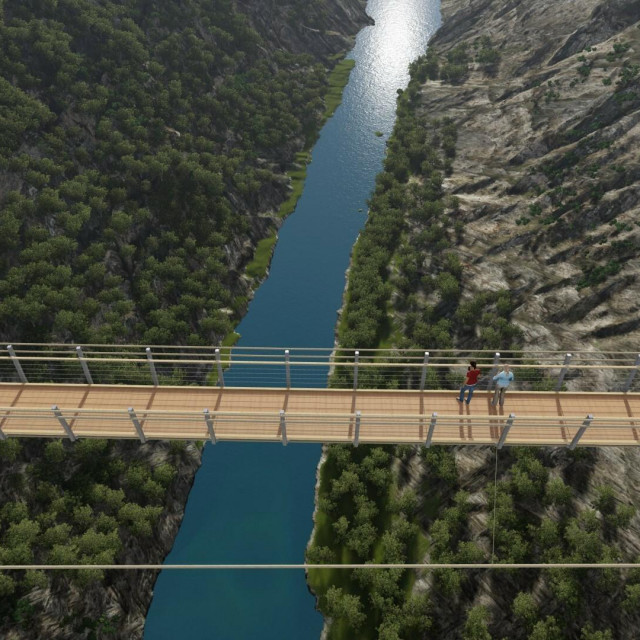 &lt;p&gt;Vizualizacija projekta visećeg mosta Nečven-Trošenj, glavnog projektanta mr. sc. Petra Cote&lt;/p&gt;