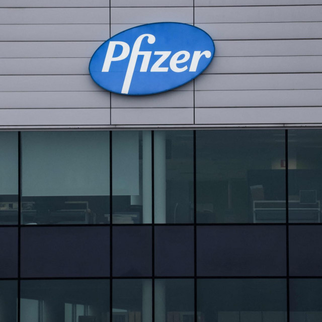 &lt;p&gt;(FILES) The logo of US multinational pharmaceutical company Pfizer, is pictured at a factory in Puurs, where Covid-19 vaccines are being produced for Britain, on December 3, 2020. Pfizer issued a disappointing 2024 forecast December 13, 2023, denting shares as the company navigates a profound plunge in sales tied to the Covid-19 pandemic. (Photo by Kenzo TRIBOUILLARD/AFP)&lt;/p&gt;