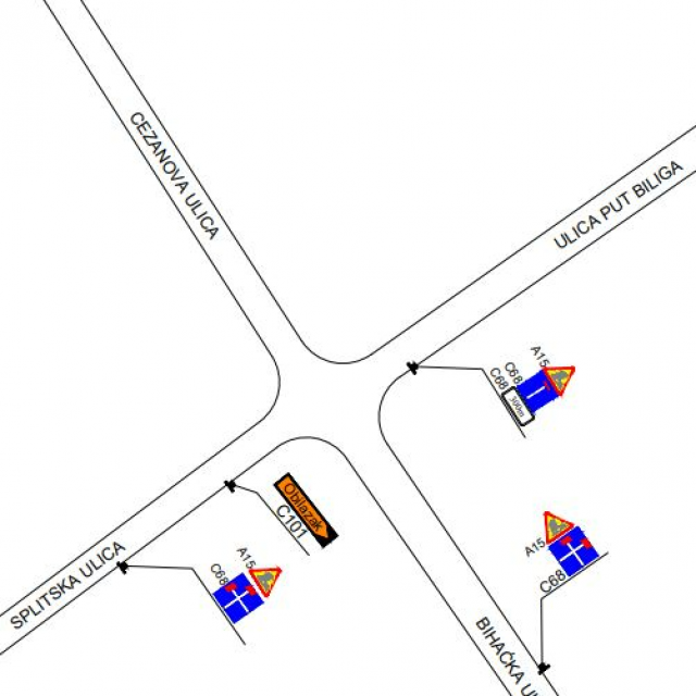&lt;p&gt;Radovi na raskrižju ulica Put Biliga i Put Pudarice na Bilom Brigu&lt;/p&gt;
