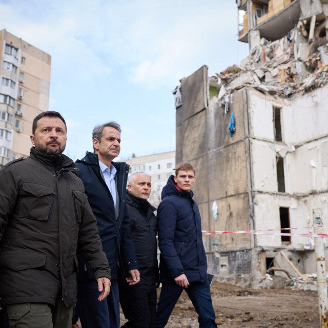 &lt;p&gt;Volodimir Zelenski i Kyriakos Mitsotakis tijekom posjeta Odesi, kada je ruski projektil pao 150 metara daleko do njih&lt;/p&gt;