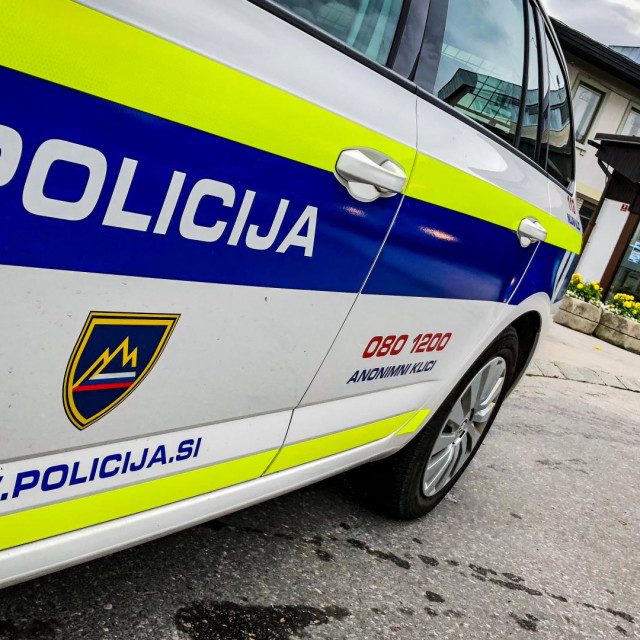 &lt;p&gt;Radovljica, Slovenia, June 2018 - Side view of police car in Slovenia&lt;/p&gt;