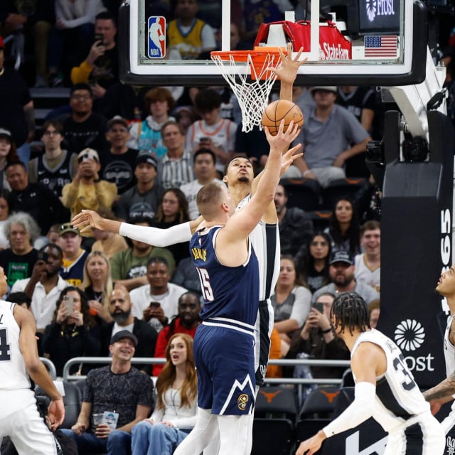 &lt;p&gt;AUSTIN, TX - MARCH 15: Victor Wembanyama #1 of the San Antonio Spurs blocks the shot of Nikola Jokic #15 of the Denver Nuggets in the first half at Moody Center on March 15, 2024 in Austin, Texas. NOTE TO USER: User expressly acknowledges and agrees that, by downloading and or using this photograph, User is consenting to terms and conditions of the Getty Images License Agreement. Ronald Cortes/Getty Images/AFP (Photo by Ronald Cortes/GETTY IMAGES NORTH AMERICA/Getty Images via AFP)&lt;/p&gt;