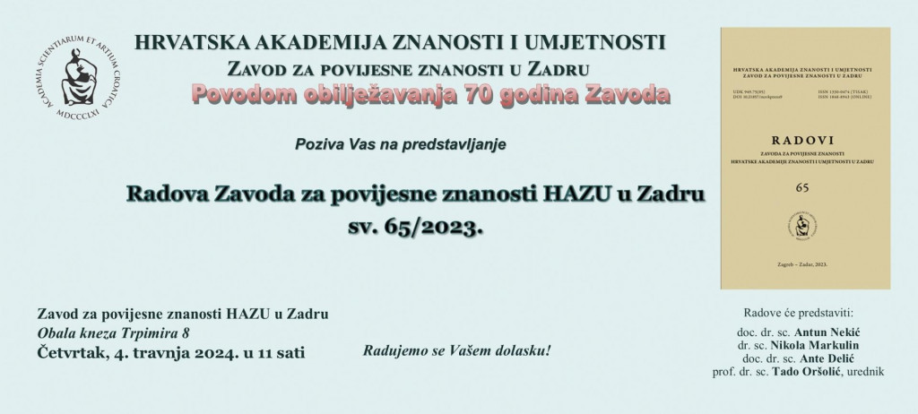 &lt;p&gt;Proslava HAZU Zadar&lt;/p&gt;