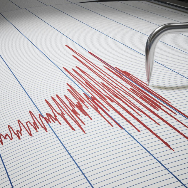 &lt;p&gt;Seismograph for earthquake detection or lie detector is drawing chart. 3D rendered illustration.&lt;/p&gt;