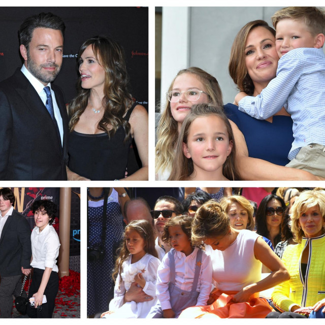&lt;p&gt;Ben Affleck i Jennifer Garner (gore lijevo), Garner s njihovom djecom, kćerima Violet i Seraphine, te sinom Samuelom (gore desno).&lt;br&gt;
Kći J. Lo i Marca Anthonyja, Emma (u bijeloj košulji) s partnericom (dolje lijevo). Lopez sa sinom i kćeri u društvu Jane Fonde (dolje desno)&lt;/p&gt;