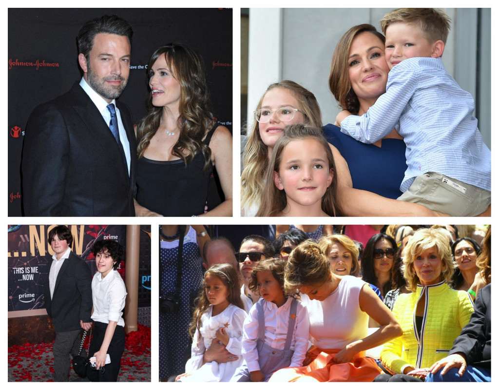&lt;p&gt;Ben Affleck i Jennifer Garner (gore lijevo), Garner s njihovom djecom, kćerima Violet i Seraphine, te sinom Samuelom (gore desno).&lt;br&gt;
Kći J. Lo i Marca Anthonyja, Emma (u bijeloj košulji) s partnericom (dolje lijevo). Lopez sa sinom i kćeri u društvu Jane Fonde (dolje desno)&lt;/p&gt;