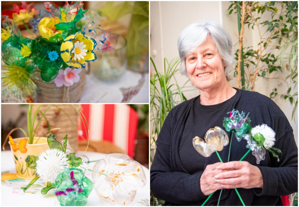&lt;p&gt;Marita Kisić kamić izrađuje cvijeće od plastike&lt;/p&gt;