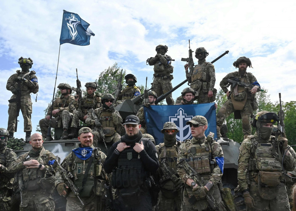 &lt;p&gt;Vojnici Ruskog dobrovoljačkog korpusa u sjevernoj Ukrajini, nedaleko od ruske granice, snimljeni u svibnju 2023.&lt;/p&gt;