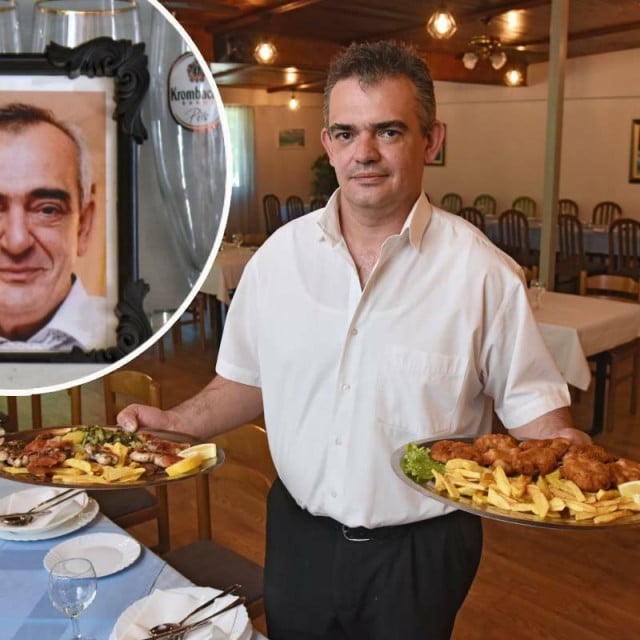 &lt;p&gt;Mario Glavaš u restoranu; u krugu: slika pokojnog gazde Ranka &lt;/p&gt;