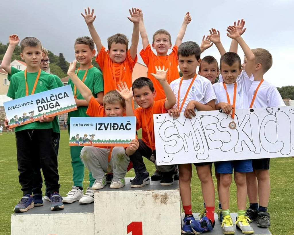 &lt;p&gt;20. Olimpijski festival dječjih vrtića grada Dubrovnika - pobjedničko postolje štafeta dječaci&lt;/p&gt;