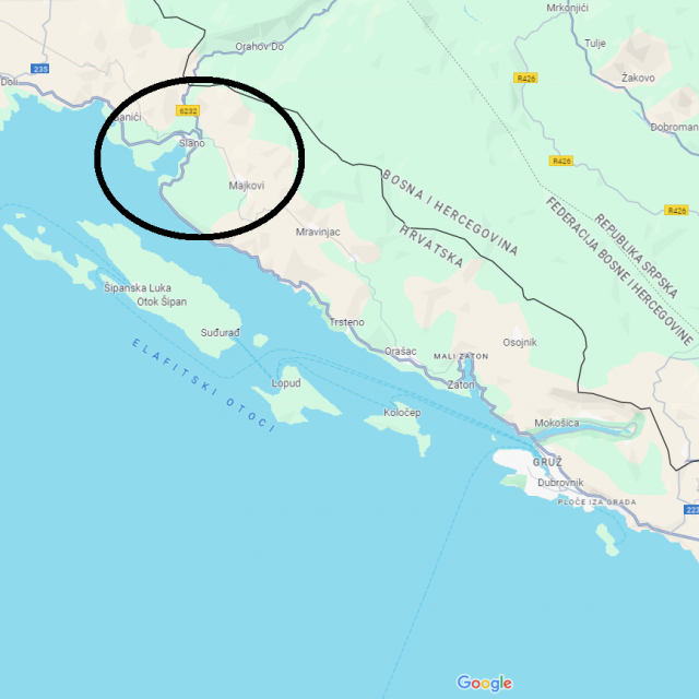 &lt;p&gt;Slano Dubrovnik, Google Maps&lt;/p&gt;