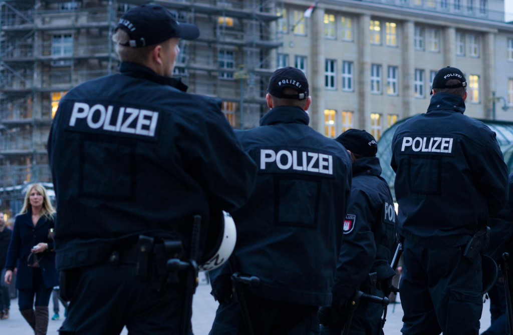 &lt;p&gt;Hamburg, Germany November 4, 2016Police patrolling in Rathausmarkt in Hamburg, Germany.&lt;/p&gt;