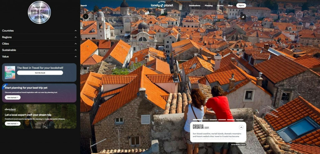 &lt;p&gt;Lonely Planet uvrstio Hrvatsku u top 10 svjetskih zemalja za 2024.&lt;/p&gt;