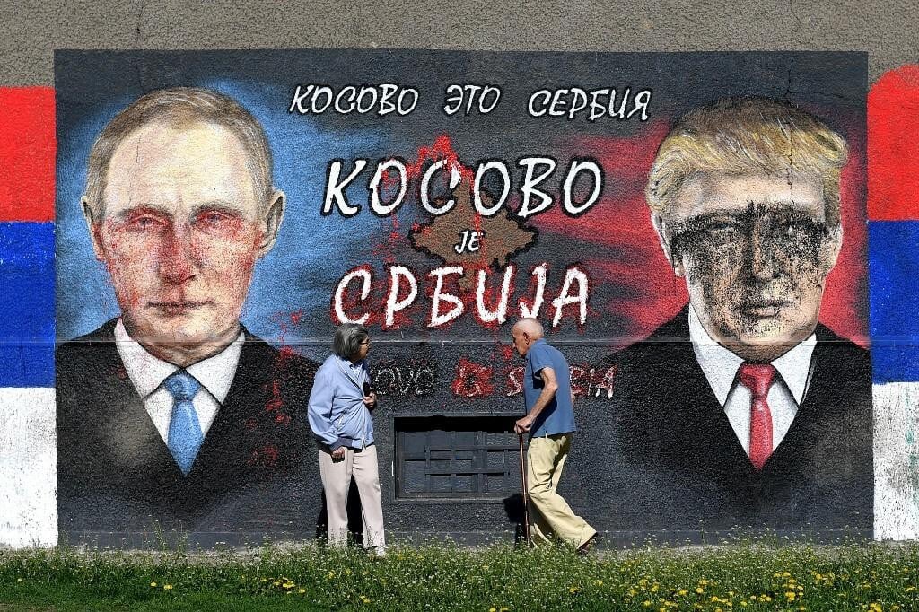 &lt;p&gt; Beogradski mural Putina i Trumpa, rat na Balkanu ovisi o njihovom upravljanju moćnim državama&lt;/p&gt;