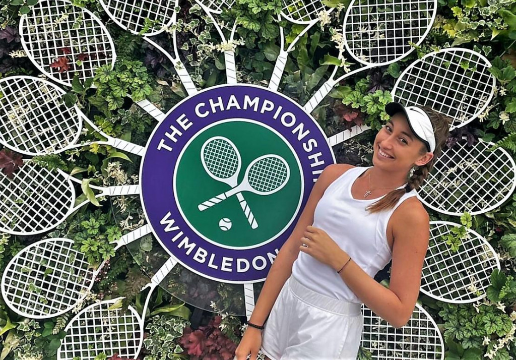 &lt;p&gt;Lucija Ćirić Bagarić u Wimbledonu&lt;/p&gt;