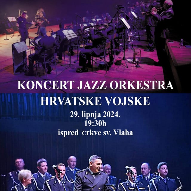 &lt;p&gt;Jazz orkestar Hrvatske vojske ispred crkve sv. Vlaha 29. lipnja&lt;/p&gt;