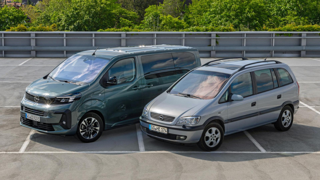 &lt;p&gt;Opel Zafira prve generacije i Opel Zafira elektrik posljednje generacije&lt;/p&gt;