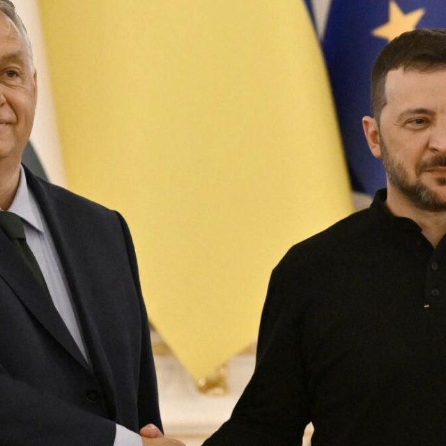 &lt;p&gt;Ne pretjerano srdačno rukovanje ukrajinskog predsjednika Volodimira Zelenskog i mađarskog premijera Viktora Orbána u Kijevu 2. srpnja&lt;/p&gt;
