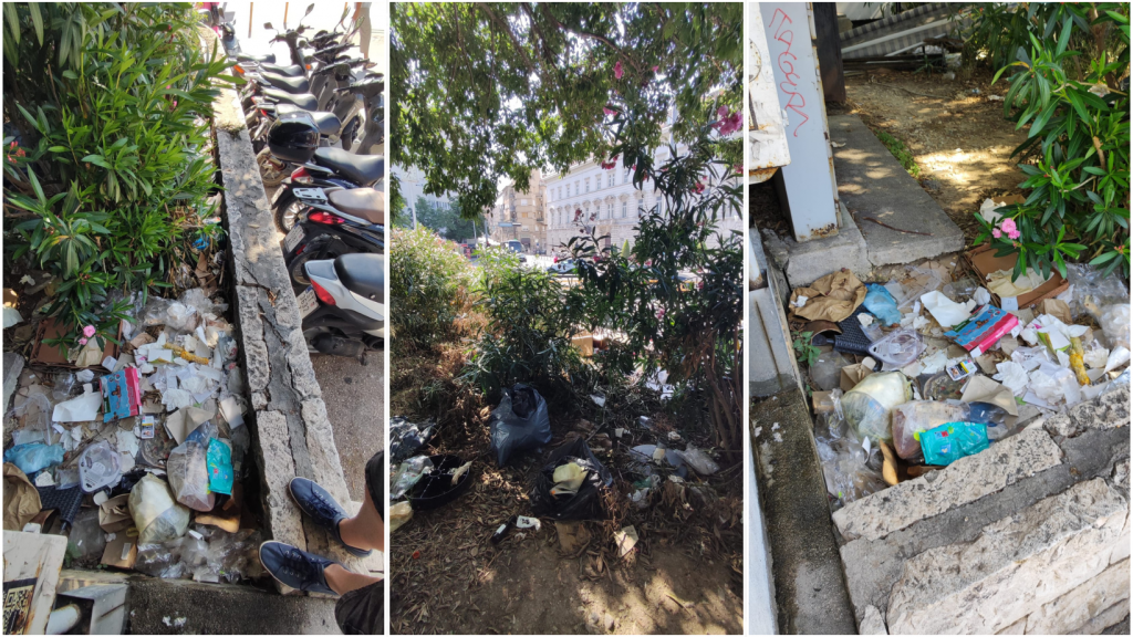 &lt;p&gt;U centru Splita neodgovorni pojedinci nagomilali su hrpu raznog otpada&lt;/p&gt;
