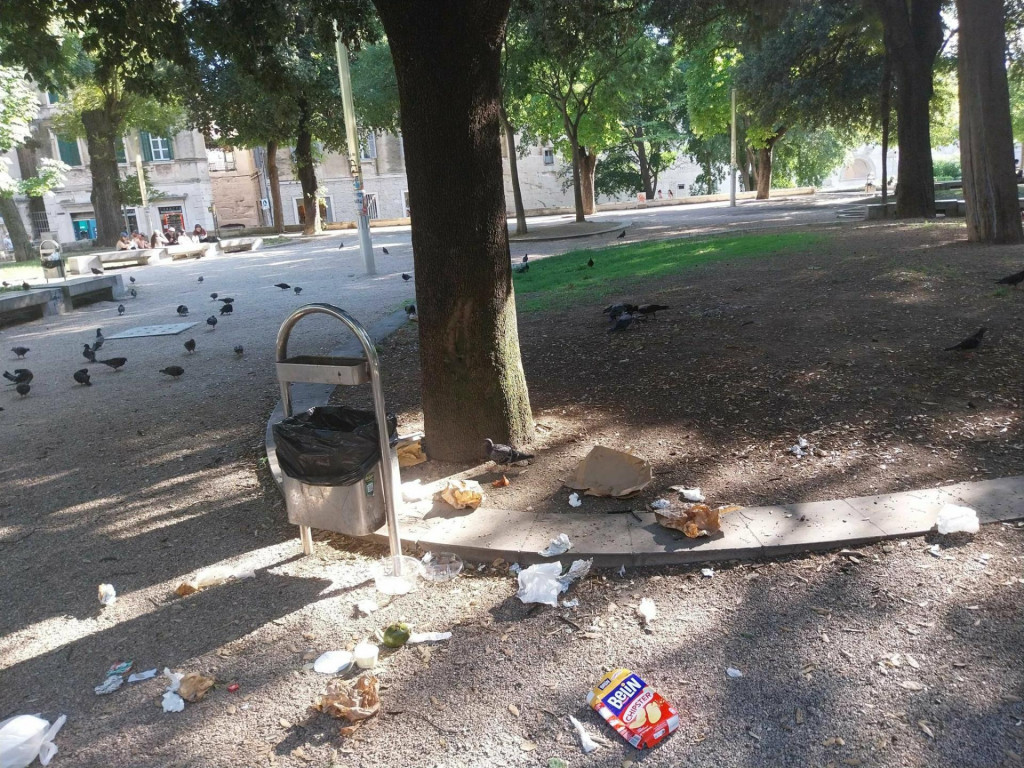 &lt;p&gt;U središnjem gradskom parku pojedinci gotovo svakodnevno razbacuju smeće&lt;/p&gt;