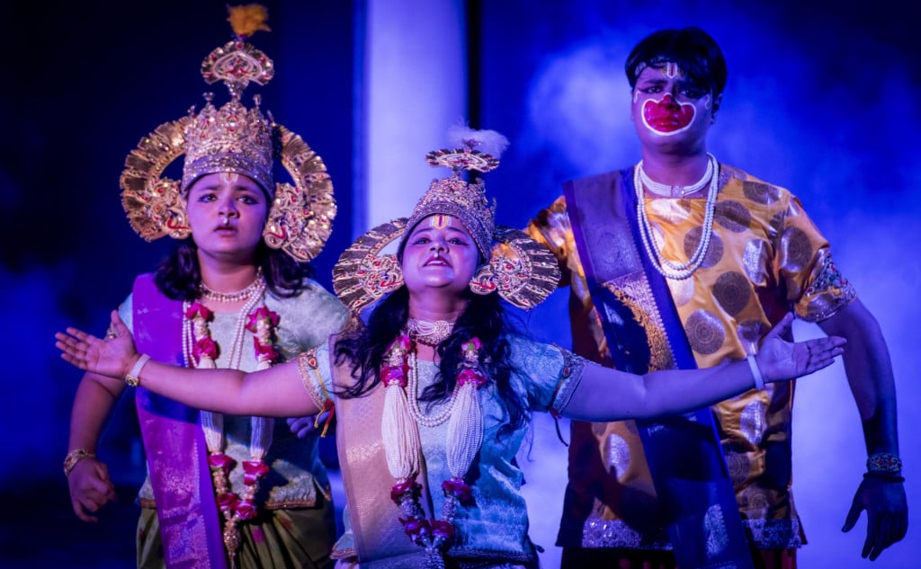 &lt;p&gt;Sibenik, 050724. U sklopu Medjunarodnog djecjeg festivala, na ljetnoj pozornici odrzala se predstava Ram Ki Shaktipooja izvodaca Roopvani iz Indije.