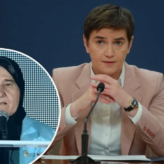 &lt;p&gt;BELGRADE, SERBIA - JUNE 07: Serbian President Aleksandar Vucic (not seen) and Serbian Prime Minister Ana Brnabic address to the nation in Belgrade, Serbia on June 07, 2023. Milos Miskov/Anadolu Agency (Photo by Milos Miskov/ANADOLU AGENCY/Anadolu Agency via AFP)&lt;/p&gt;