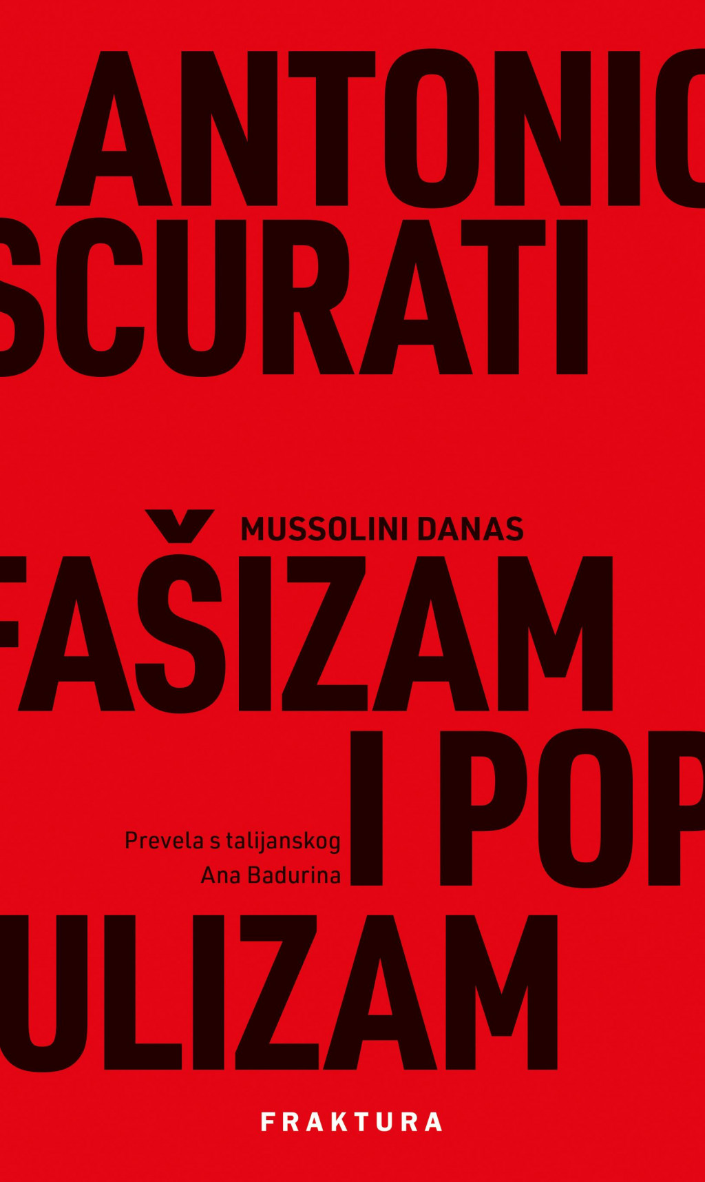 &lt;p&gt;Antonio Scurati: ”Fašizam i populizam” (Fraktura, Zaprešić)&lt;/p&gt;

&lt;p&gt; &lt;/p&gt;