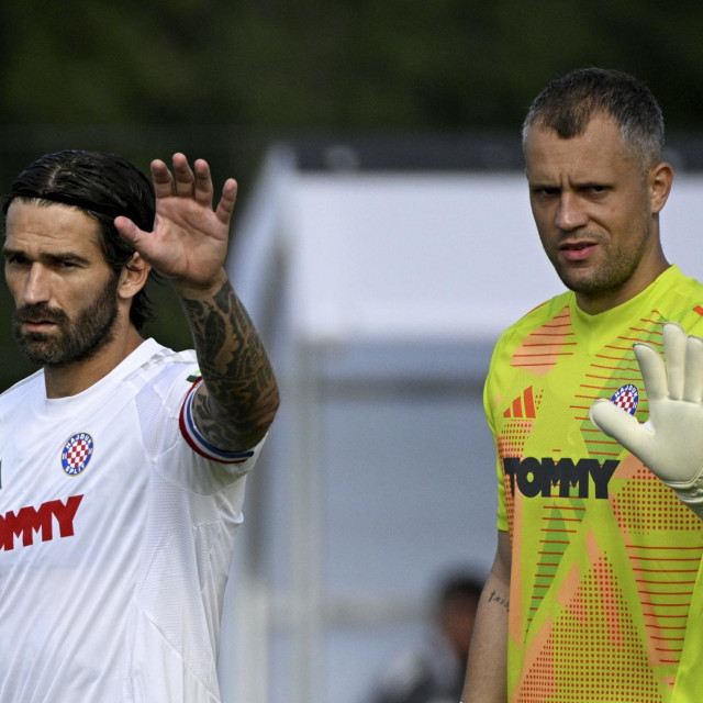 &lt;p&gt;Radomlje, Slovenija, 030724.&lt;br&gt;
Radomlje - Hajduk, pripremna utakmica.&lt;br&gt;
Na fotografiji: Marko Livaja, Ivan Lucic.&lt;br&gt;