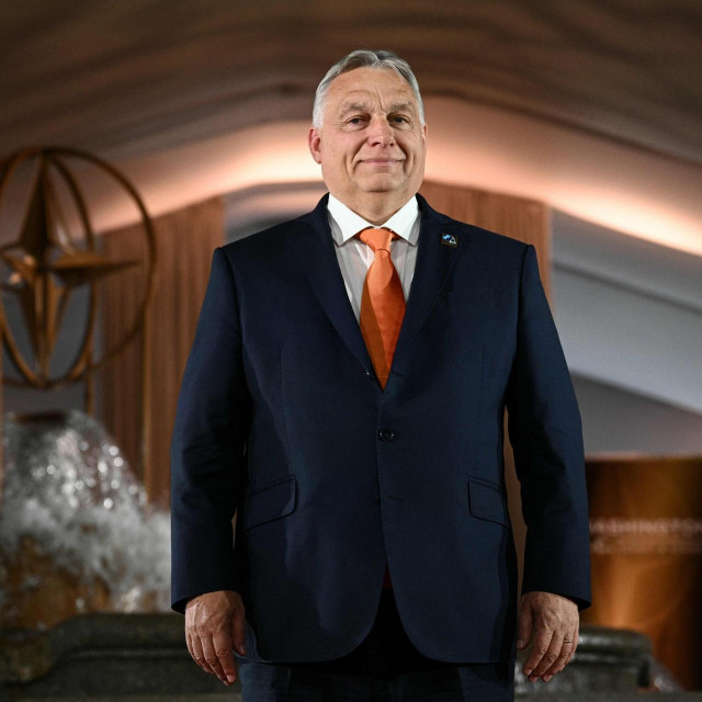 &lt;p&gt;Hungary‘s Prime Minister Viktor Orban arrives for the NATO 75th Anniversary Celebratory Event at the Mellon Auditorium in Washington, DC, on July 9, 2024. (Photo by Brendan SMIALOWSKI/AFP)&lt;/p&gt;