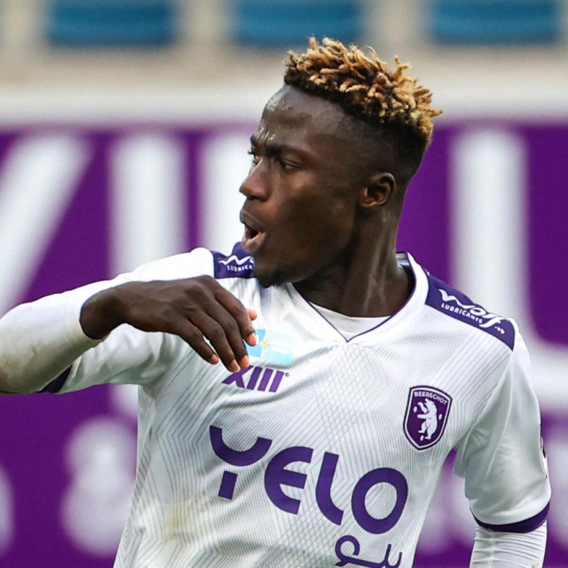 &lt;p&gt;Beerschot‘s Abdoulie Sanyang celebrates after scoring during a soccer match between KAA Gent and Beetschot VA, Sunday 01 August 2021 in Gent, on day 2 of the 2021-2022 ‘Jupiler Pro League‘ first division of the Belgian championship. BELGA PHOTO VIRGINIE LEFOUR (Photo by VIRGINIE LEFOUR/BELGA MAG/Belga via AFP)&lt;/p&gt;