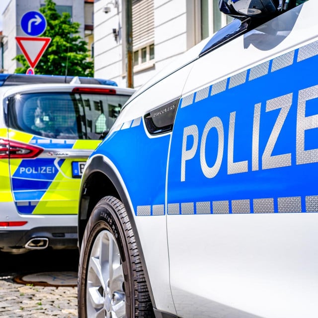 &lt;p&gt;Munich, Germany - July 6typical german police car at the old town of Munich on July 6, 2023&lt;/p&gt;