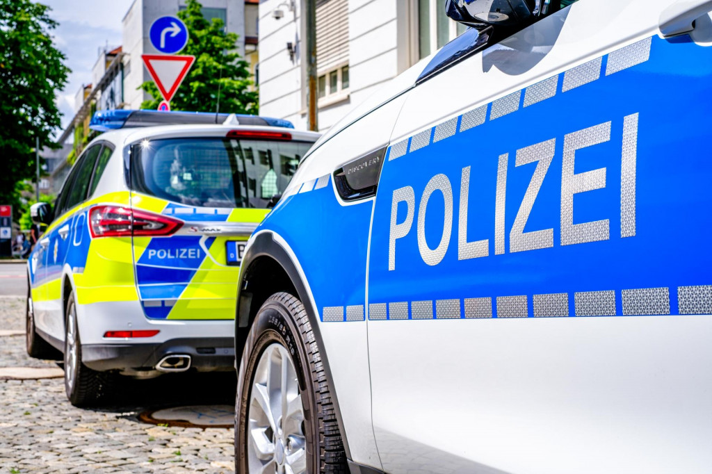 &lt;p&gt;Munich, Germany - July 6typical german police car at the old town of Munich on July 6, 2023&lt;/p&gt;