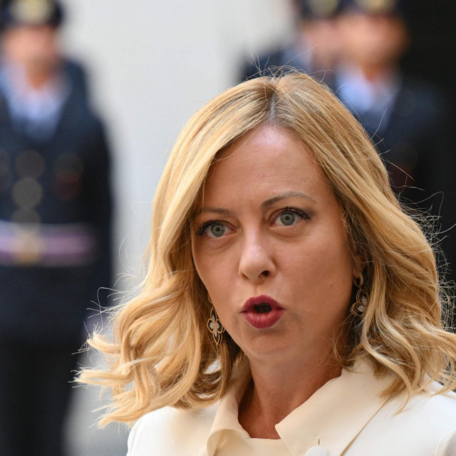 &lt;p&gt;Italy�s Prime Minister Giorgia Meloni waits to greet Israel‘s President Isaac Herzog at the Chigi Palace in Rome on July 25, 2024. (Photo by Alberto PIZZOLI/AFP)&lt;/p&gt;