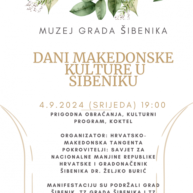 &lt;p&gt;Dani makedonske kulture u Šibeniku - pozivnica&lt;/p&gt;