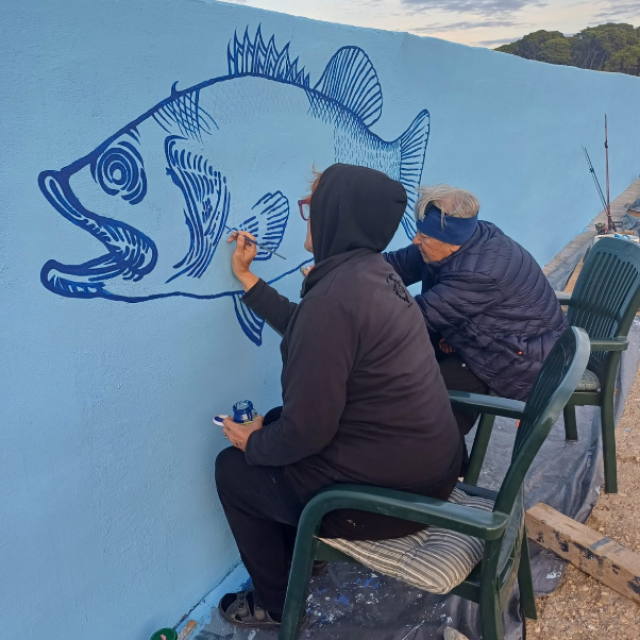 &lt;p&gt;Veliki mural u Batalaži posvećen morskoj flori i fauni&lt;/p&gt;