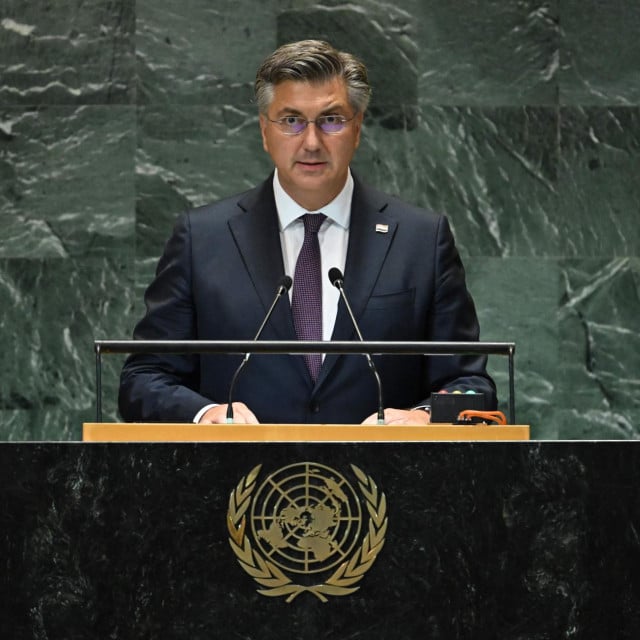 &lt;p&gt;Prime Minister of Croatia Andrej Plenkovic speaks during ”Summit of the Future” on the sidelines of the UN General Assembly at the United Nations Headquarters in New York, September 23, 2024. (Photo by TIMOTHY A. CLARY/AFP)&lt;/p&gt;