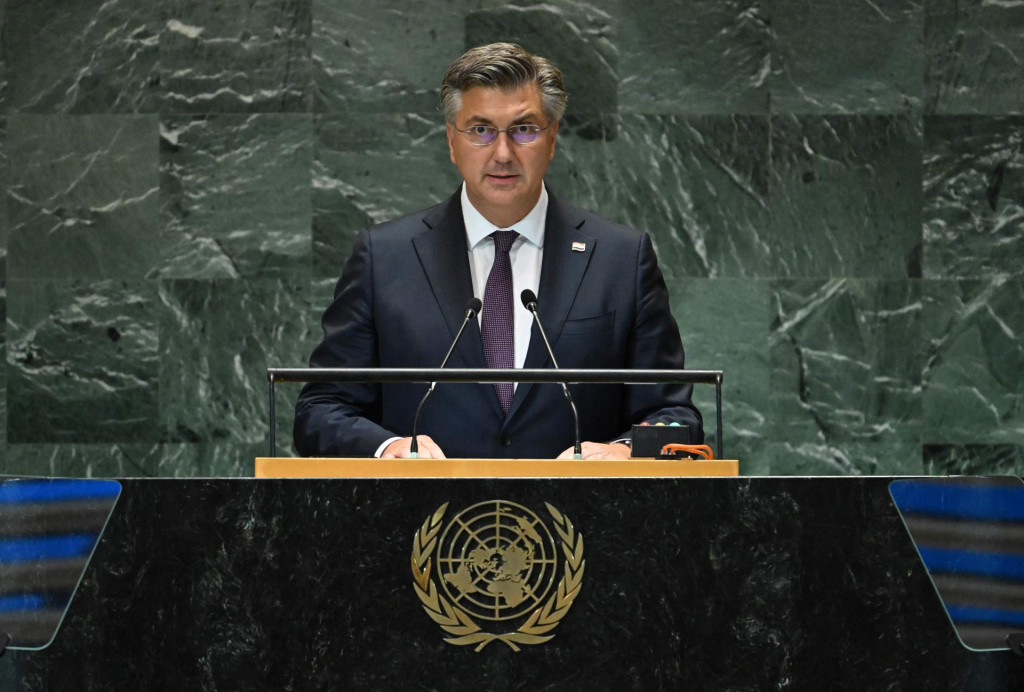 &lt;p&gt;Prime Minister of Croatia Andrej Plenkovic speaks during ”Summit of the Future” on the sidelines of the UN General Assembly at the United Nations Headquarters in New York, September 23, 2024. (Photo by TIMOTHY A. CLARY/AFP)&lt;/p&gt;