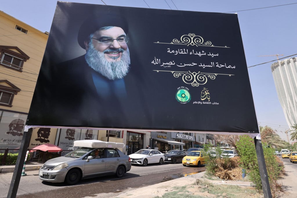 &lt;p&gt;Hassan Nasrallah na uličnom plakatu &lt;/p&gt;