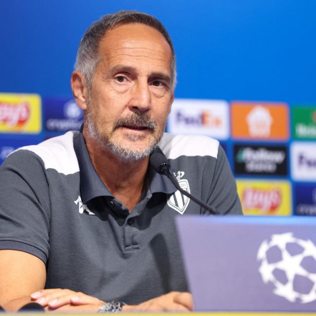 &lt;p&gt;Monaco�s Austrian head coach Adi Hutter attends a press conference in Zagreb, on October 1, 2024, on the eve of the UEFA Champions League 1st round football match between GNK Dinamo Zagreb and AS Monaco. (Photo by DAMIR SENCAR/AFP)&lt;/p&gt;