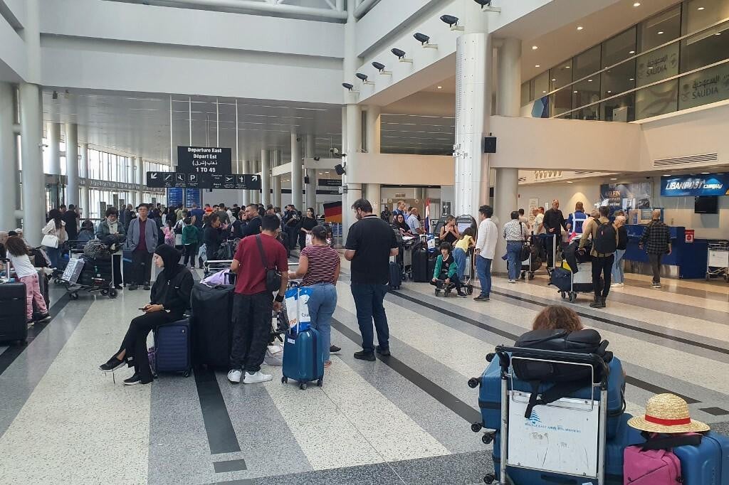 &lt;p&gt;Strani državljani napuštaju Libanon, Nijemci na libanonskom aerodromu&lt;/p&gt;