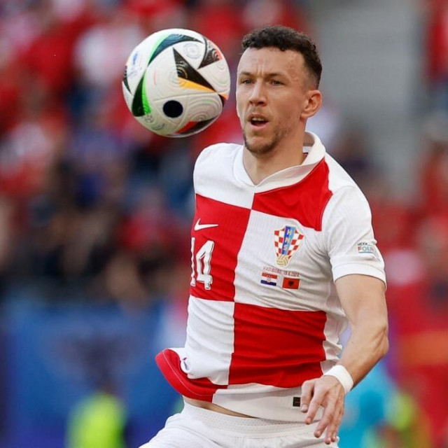 &lt;p&gt;Croatia‘s forward #14 Ivan Perisic controls the ball during the UEFA Euro 2024 Group B football match between Croatia and Albania at the Volksparkstadion in Hamburg on June 19, 2024. (Photo by Odd ANDERSEN/AFP)&lt;/p&gt;