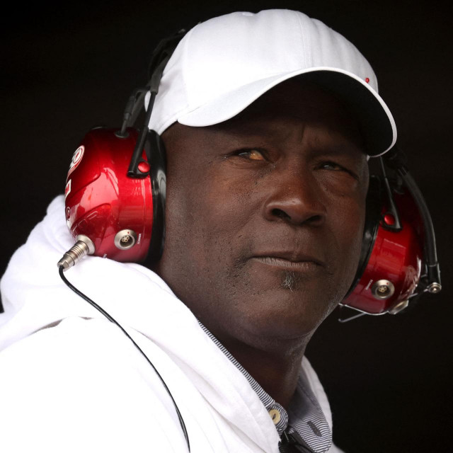 &lt;p&gt;(FILES) Michael Jordan, NBA Hall of Famer and co-owner of 23XI Racing, looks on from the 23XI Racing pit box during the NASCAR Cup Series GEICO 500 at Talladega Superspeedway on April 23, 2023 in Talladega, Alabama. An auto racing team co-owned by NBA legend Michael Jordan filed an anti-trust lawsuit on October 2, 2024, against the National Association for Stock Car Auto Racing (NASCAR) and its chief executive Jim France. (Photo by James Gilbert/GETTY IMAGES NORTH AMERICA/AFP)&lt;/p&gt;