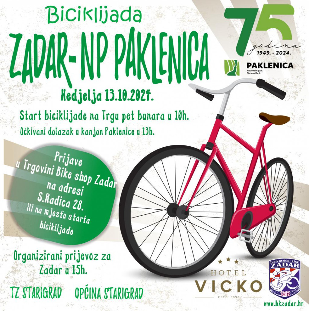 &lt;p&gt;zadar-NP Paklenica biciklijada&lt;/p&gt;