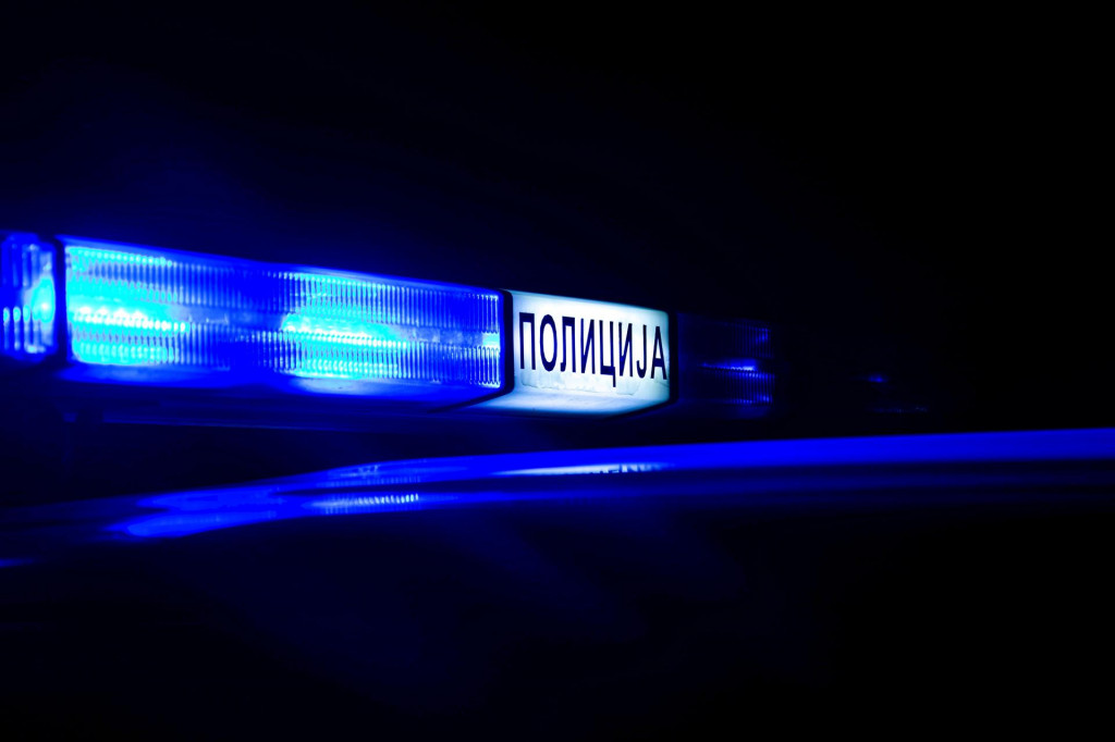 &lt;p&gt;07.08.2023 Serbia - Police blue light on the car...the name of the police is written in Serbian language ”ПОЛИЦИЈА”...&lt;/p&gt;